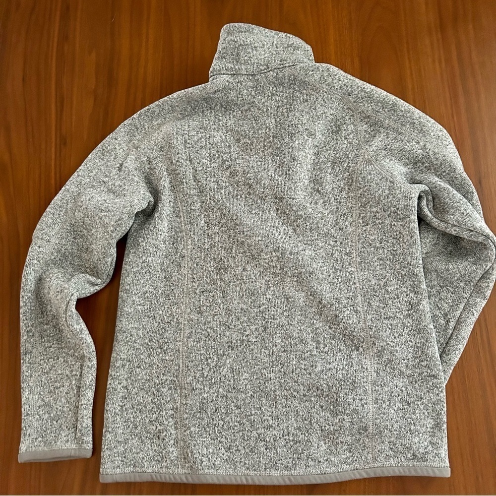 Patagonia Gray Heather Quarter-Zip Better Sweater Fleece Mock Neck - XS/S - Picture 6 of 6